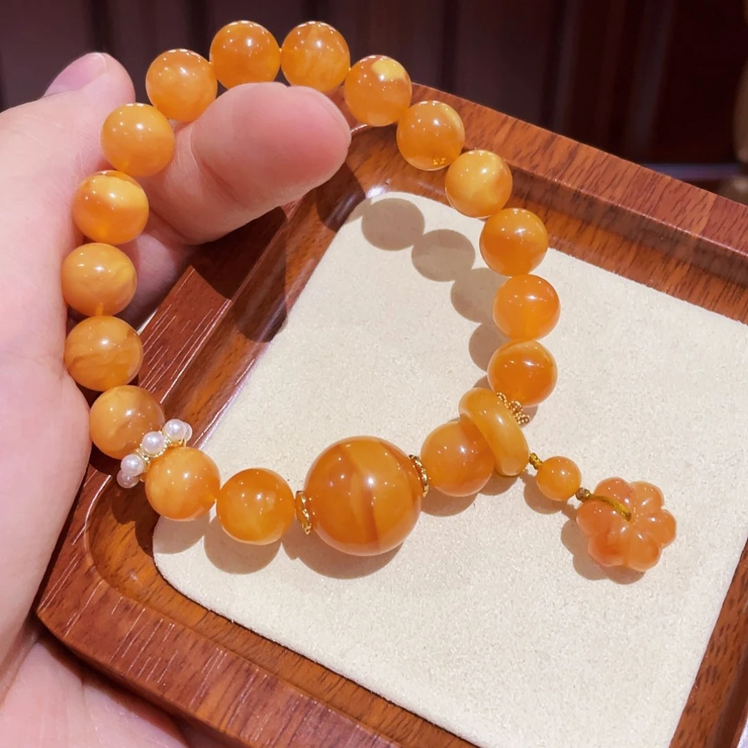 蜜蜡手链未镶嵌手串