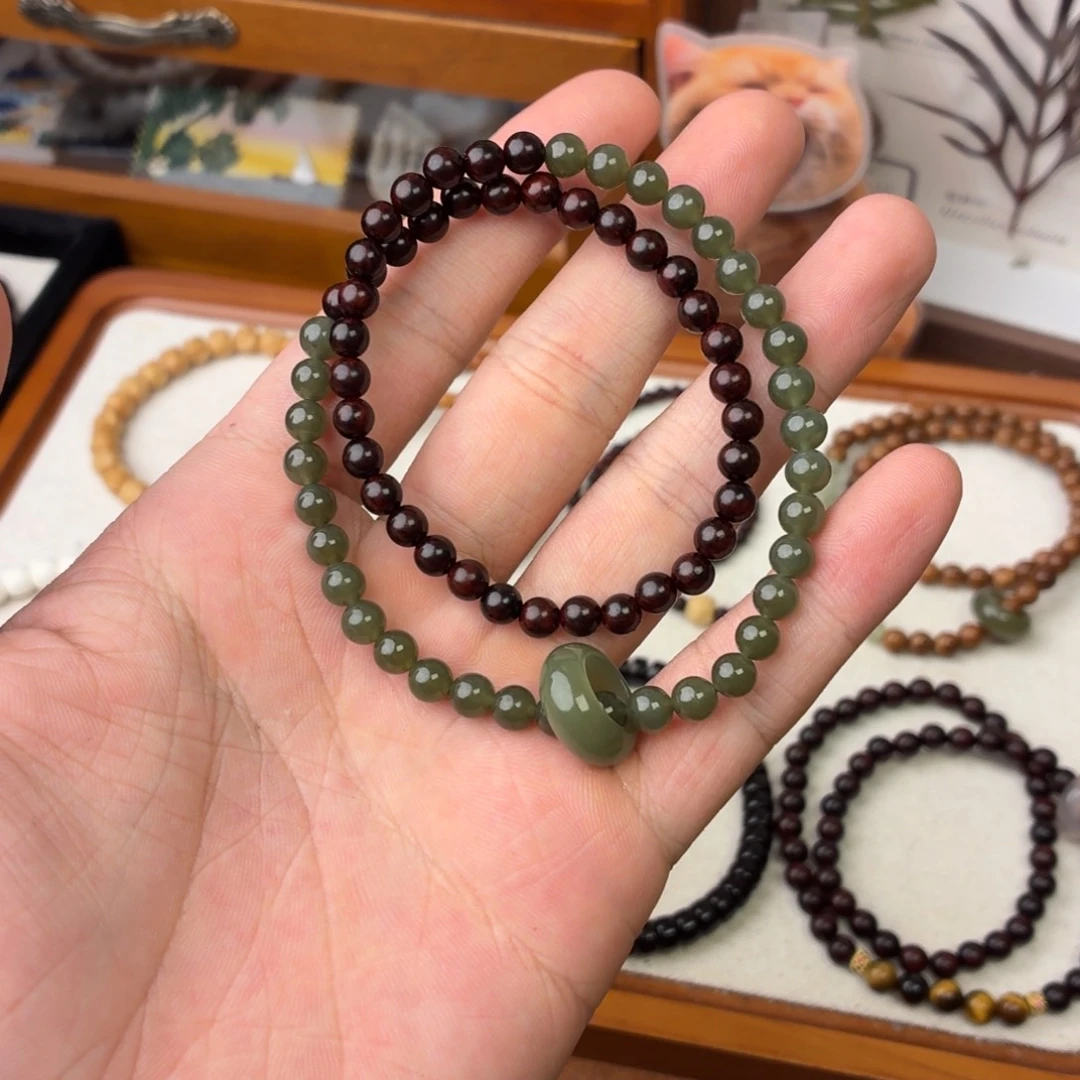 檀香紫檀（小叶紫檀）手串未镶嵌