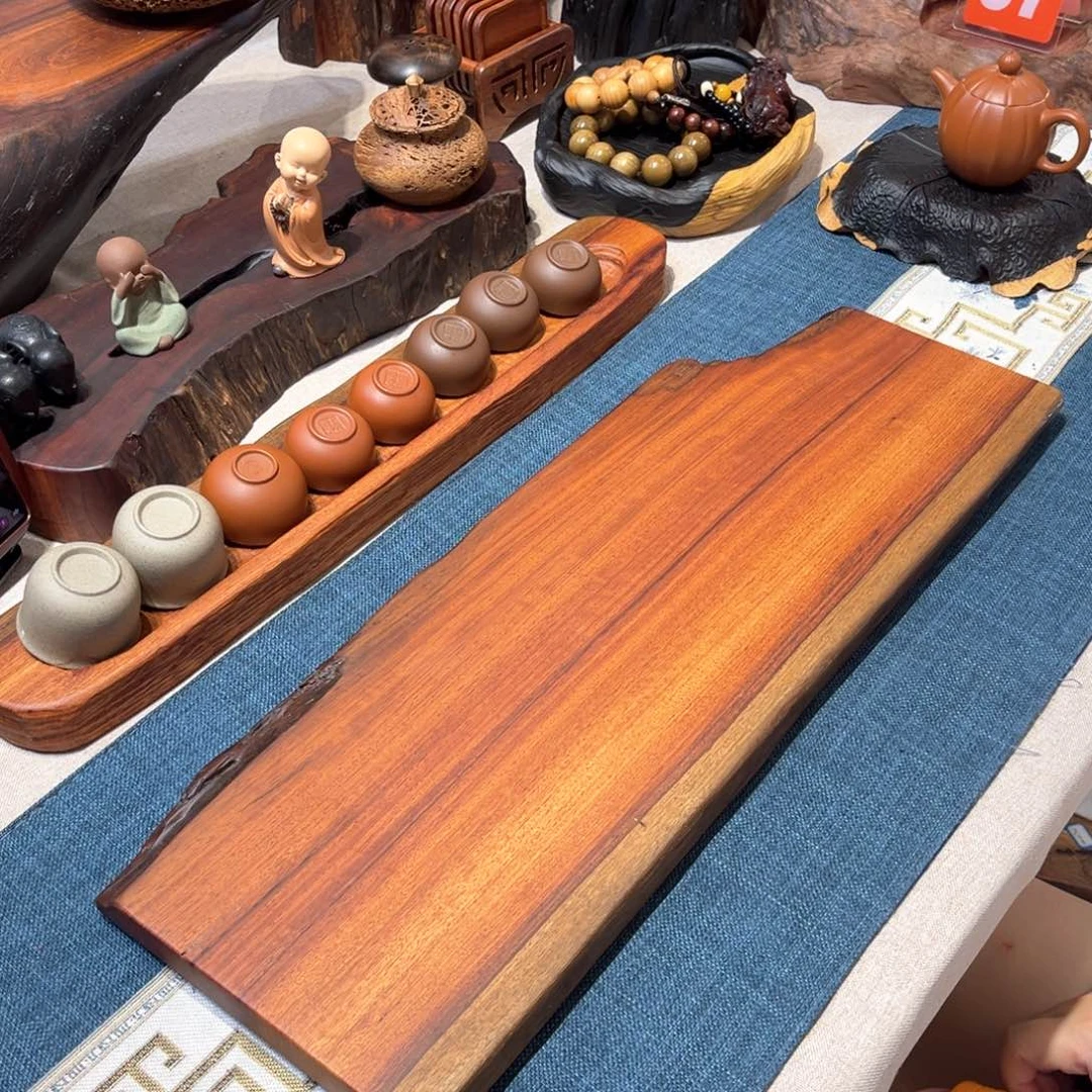 缅甸花梨木干泡茶盘