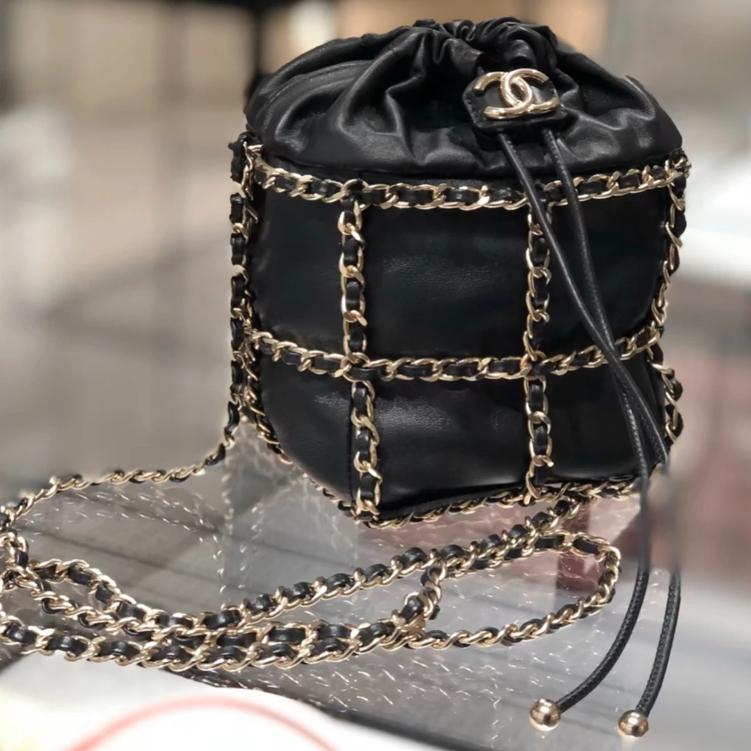 95新 Chanel/香奈儿 阿白奢品/香奈儿 链条水桶包