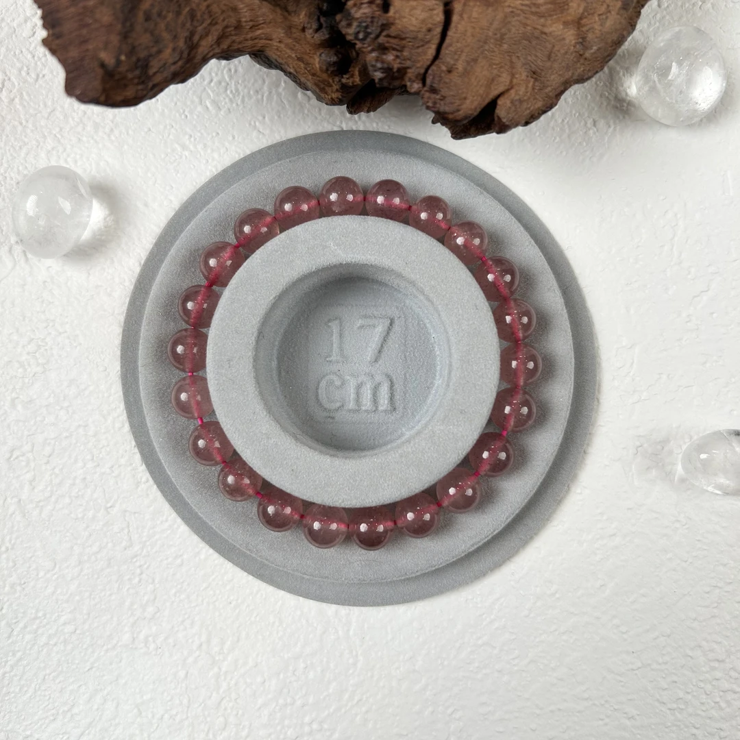 魅·力/运·势Y038，天然草莓晶手串手链，8-9mm，多样性发其一