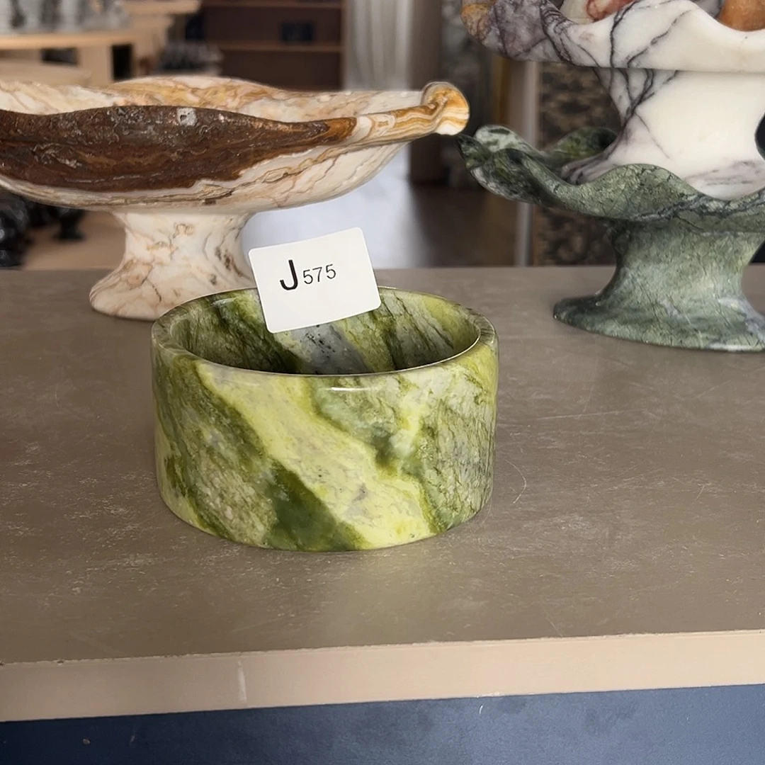 石材J575爱尔兰绿宠物碗