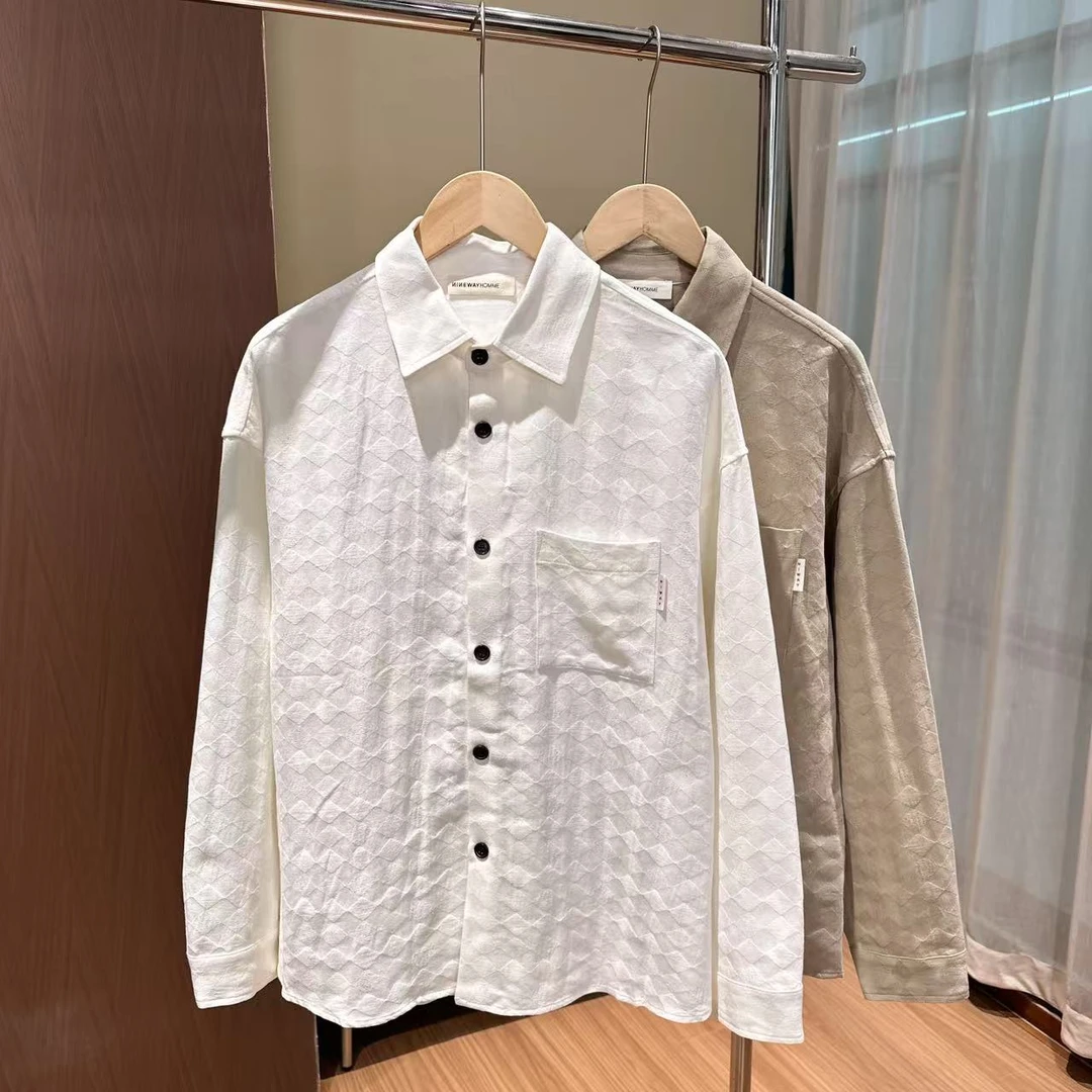 九频道 棉麻休闲宽松版长袖衬衫 102070 DM24F486