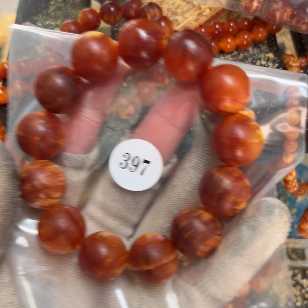 阿***享松木（琥珀木）手串/手链397树根1.8