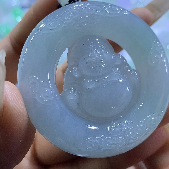 翡翠未镶嵌颈饰天然翡翠A货吊坠