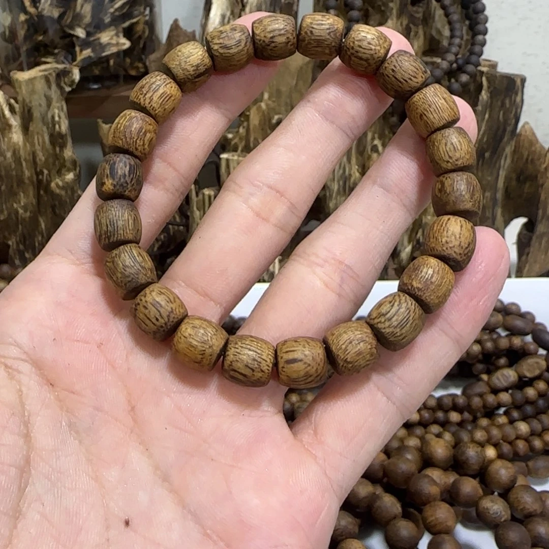沉香沉香碎屑奇楠沉香鼓珠09-7g