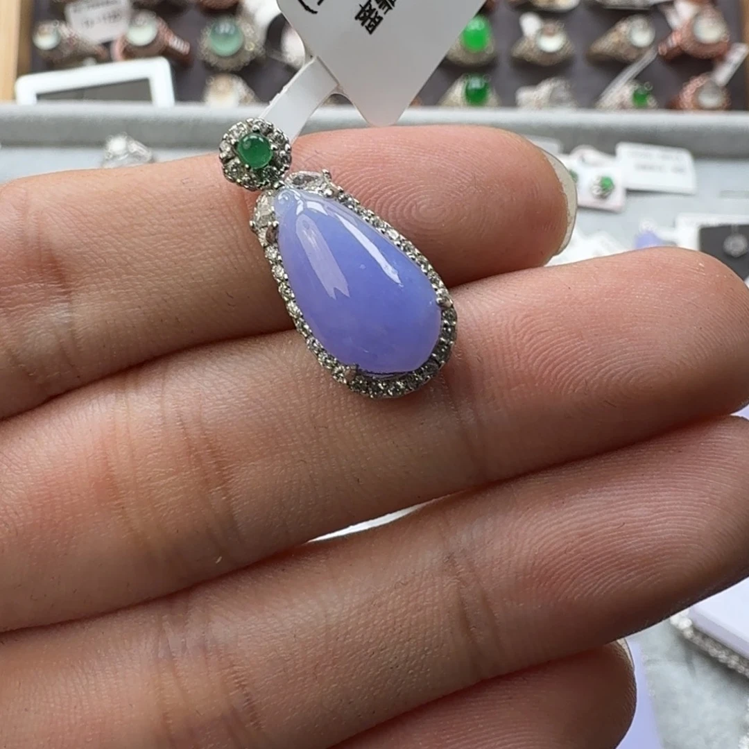 翡翠银S925镶嵌戒指