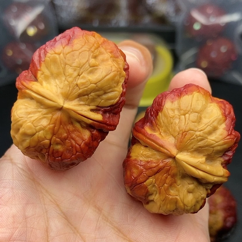 【闪购商品】把件文玩核桃40尺方尊金蟾