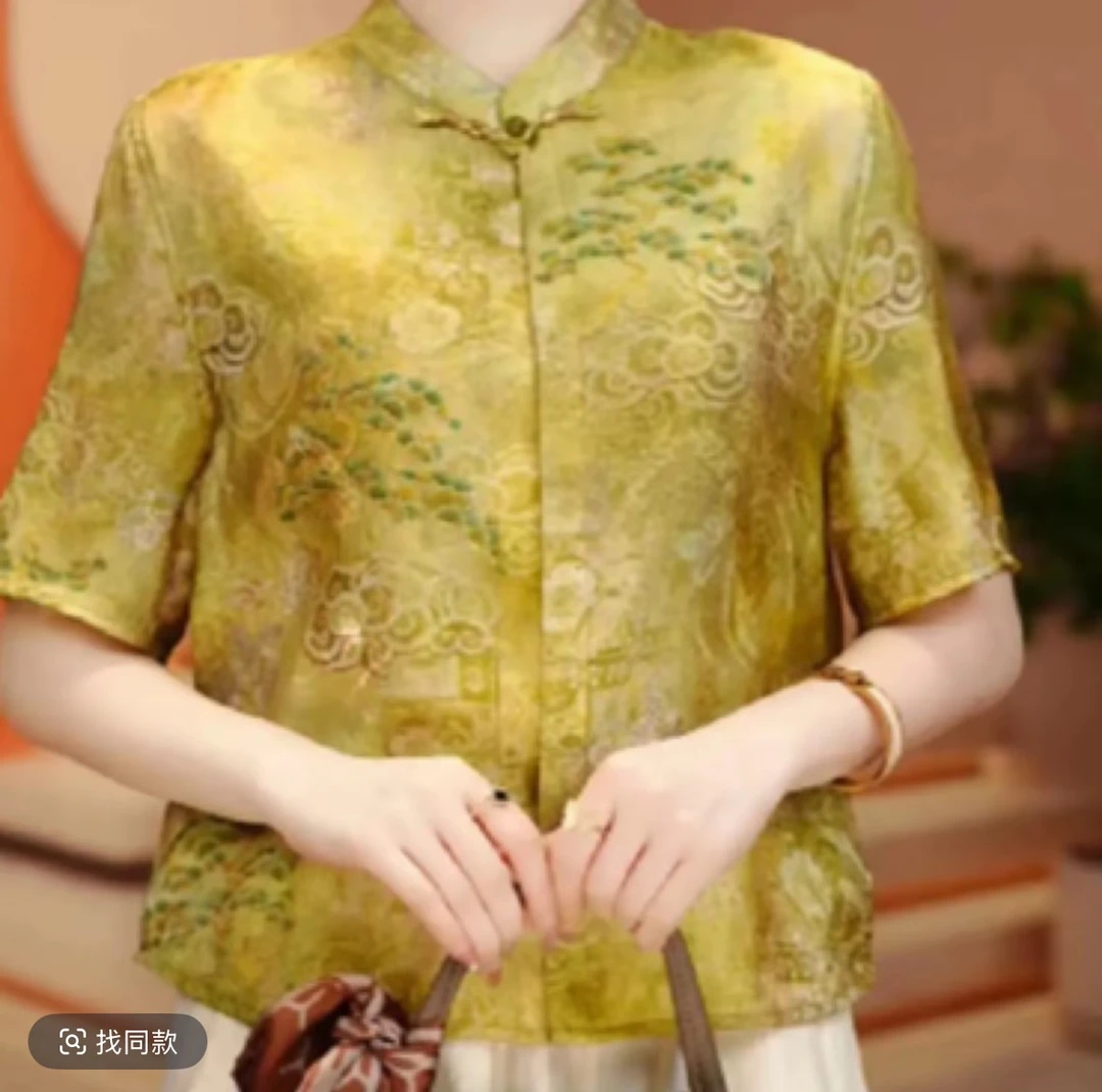 百搭小衫夏季常规短袖成人纯色衬衫设计感法式气质