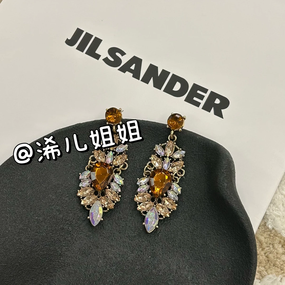 【浠儿姐姐】复古宫廷风水滴花朵耳环法式小众耳钉女