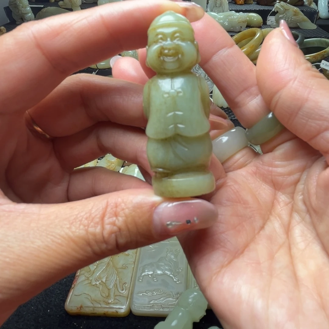 和田玉未镶嵌吊坠(不含链)