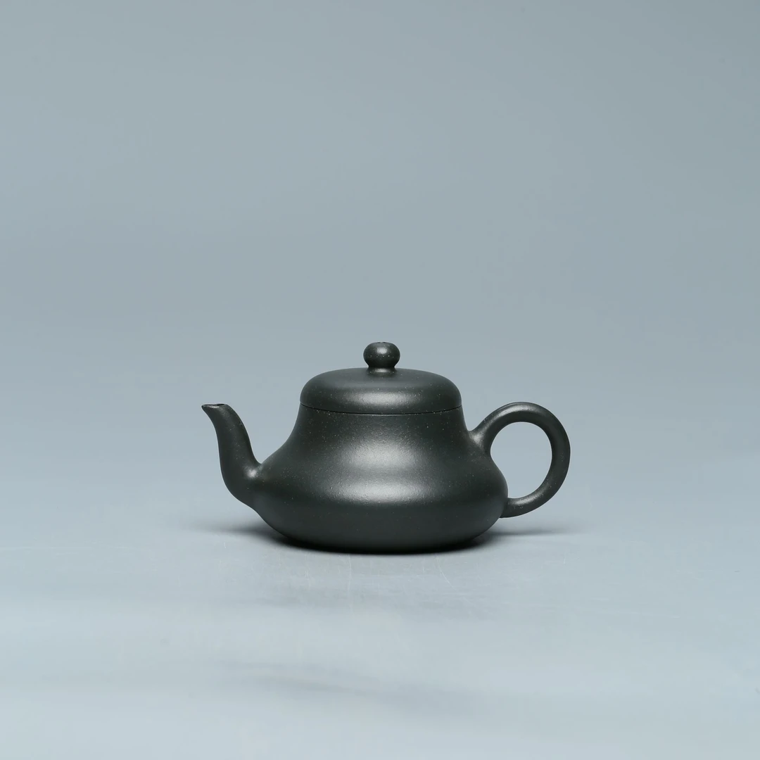 WZ23陈瑶 君德 墨绿泥 160cc 紫砂壶 青墨