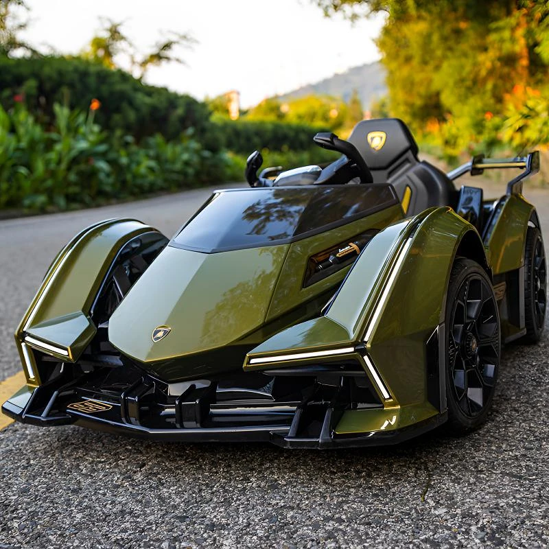 兰博基尼四轮玩具车电动车户外遥控车小车四驱儿童电动跑车卡丁车