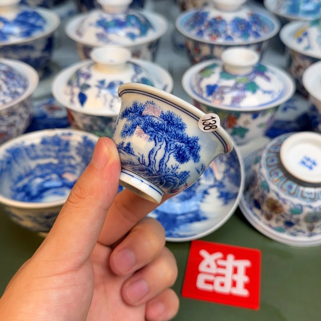彦祖纯手工手绘茶具138