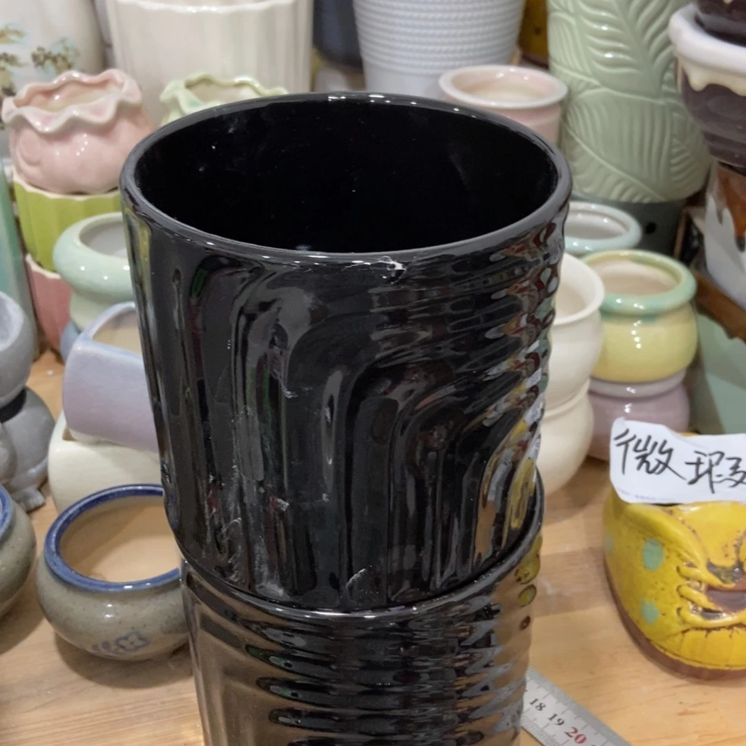 红陶高温陶瓷花盆