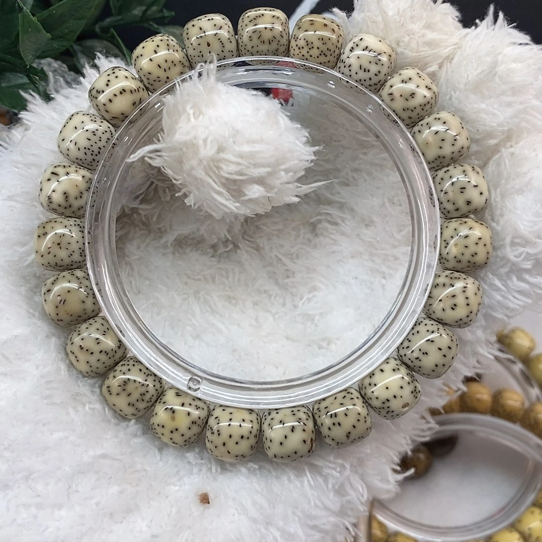 吊坠星月菩提5.骨瓷白无烟花小细星11x10