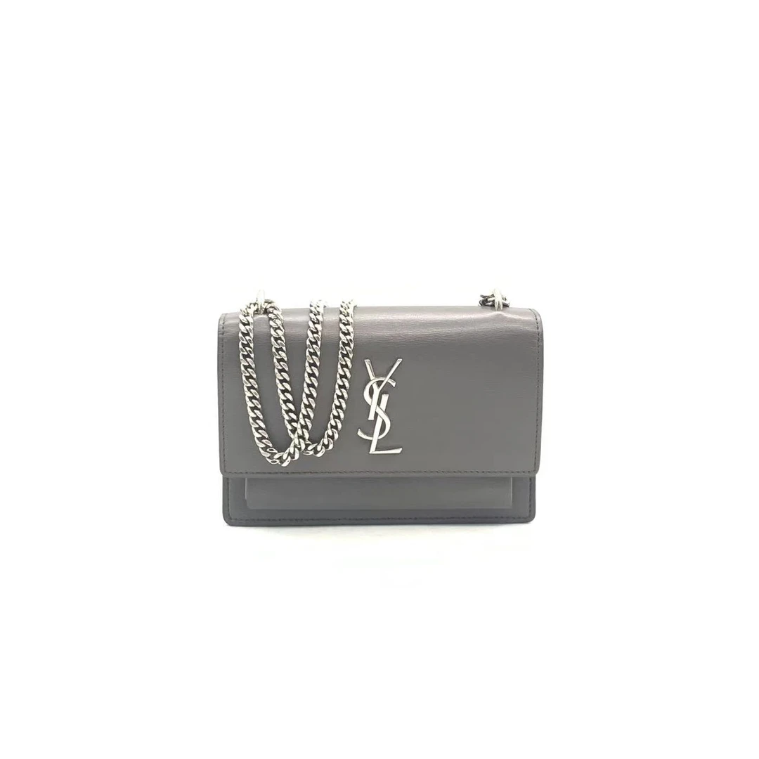 95新 YSL/圣罗兰 【安则专属】灰色迷你日落包