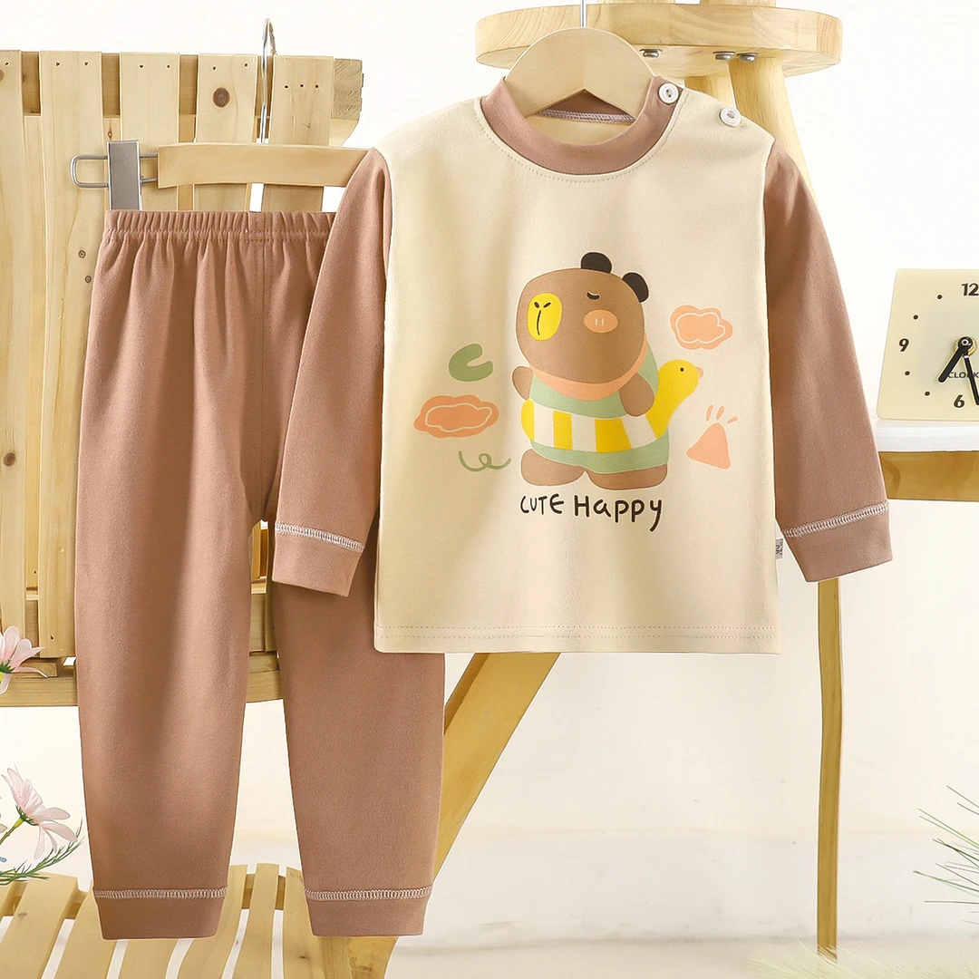 儿童睡衣套装纯棉男童秋衣秋裤宝宝衣服保暖女童家居服秋装童装