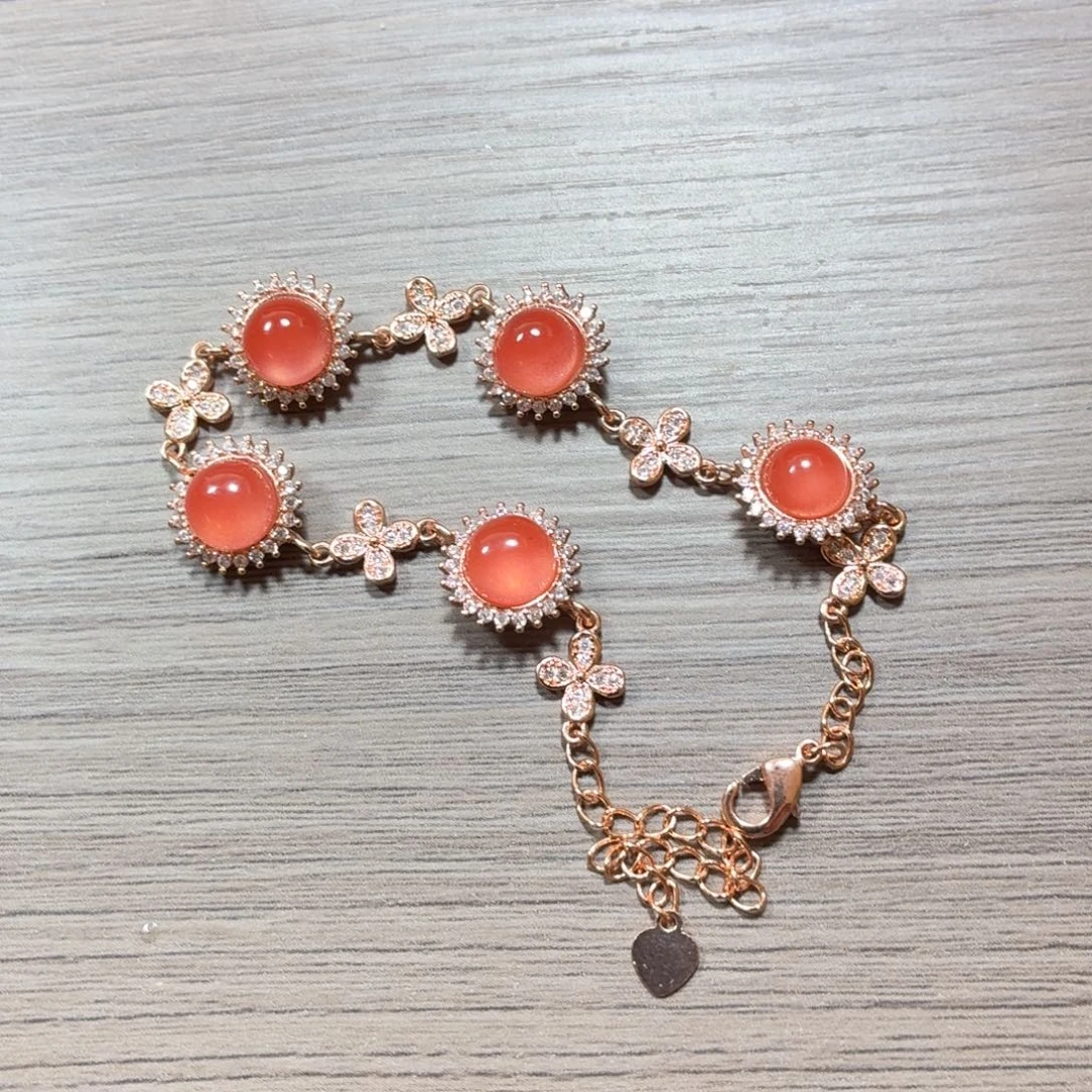 数***啊南红玛瑙合金手链