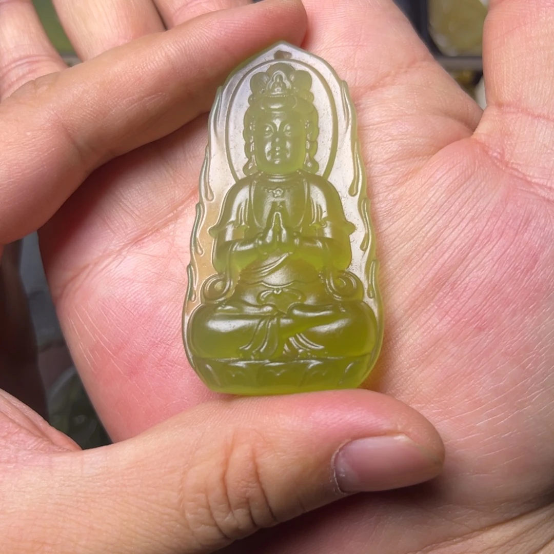蛇纹石玉未镶嵌吊坠(不含链)