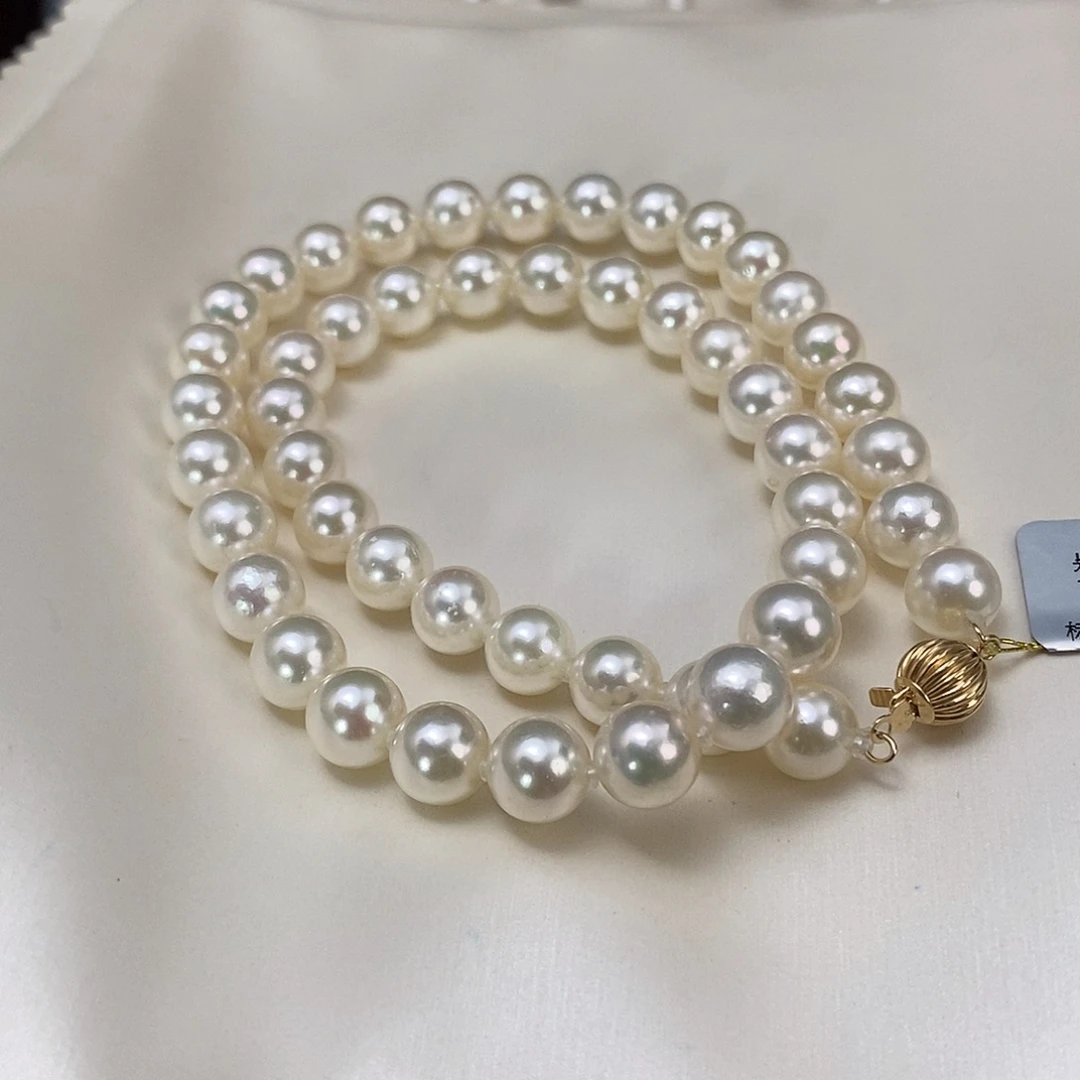 海水珍珠未镶嵌项链8-8.5