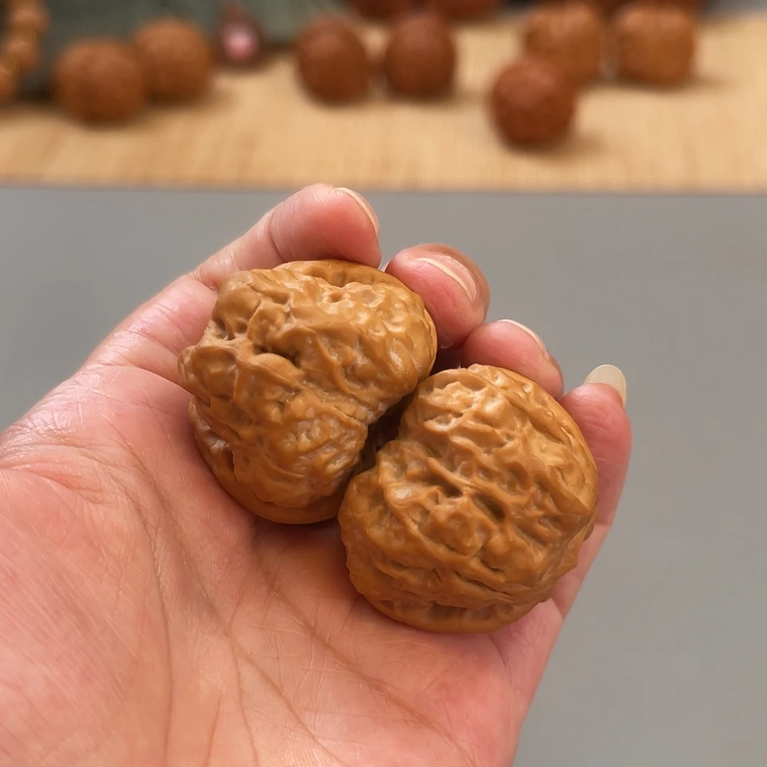 桃核把件37×40无药延庆蛤蟆头XM3239