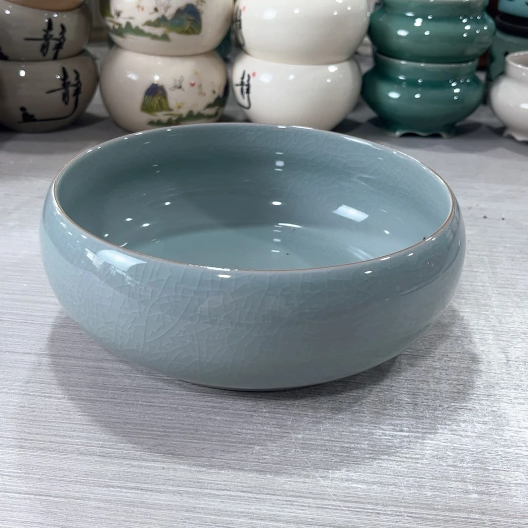 口   18*7.5陶瓷绿植多肉微瑕花盆无孔