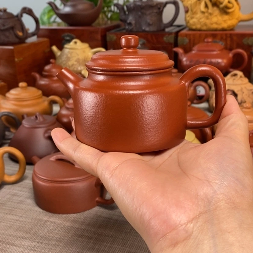 【闪购商品】茶壶紫砂道**年德钟壶200毫升全手工制作