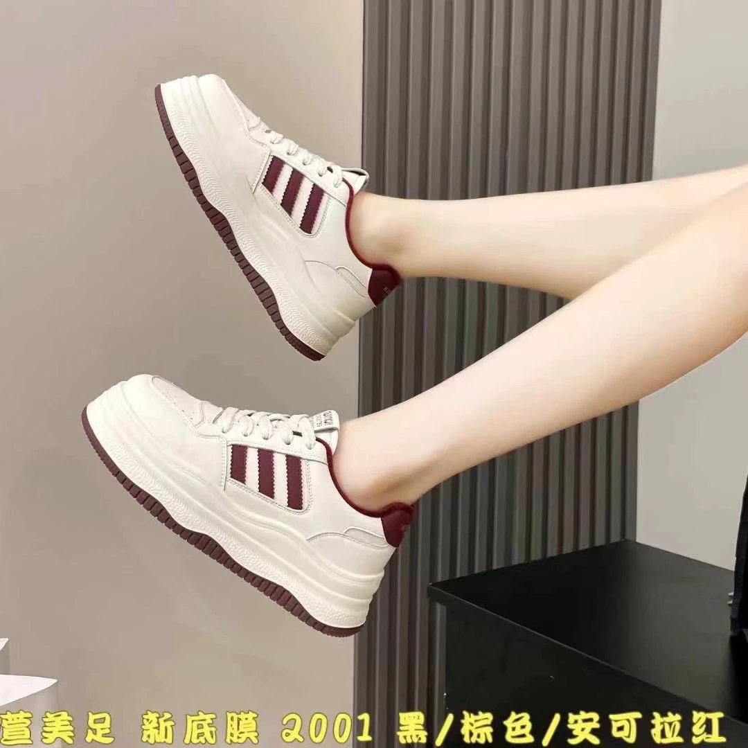 小白休闲板鞋时尚低帮春季秋季潮流夏季系带女鞋韩版