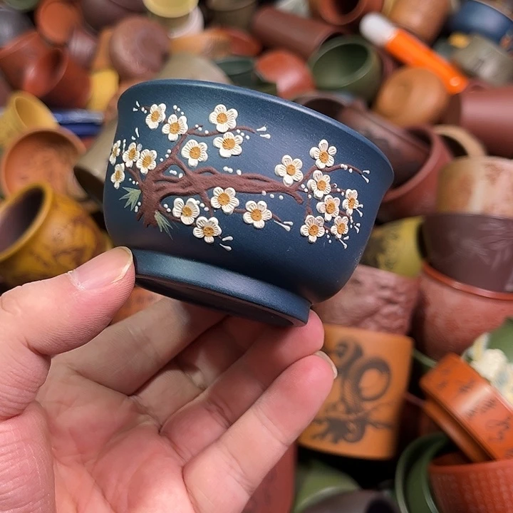 紫砂茶杯全手工紫砂主人杯