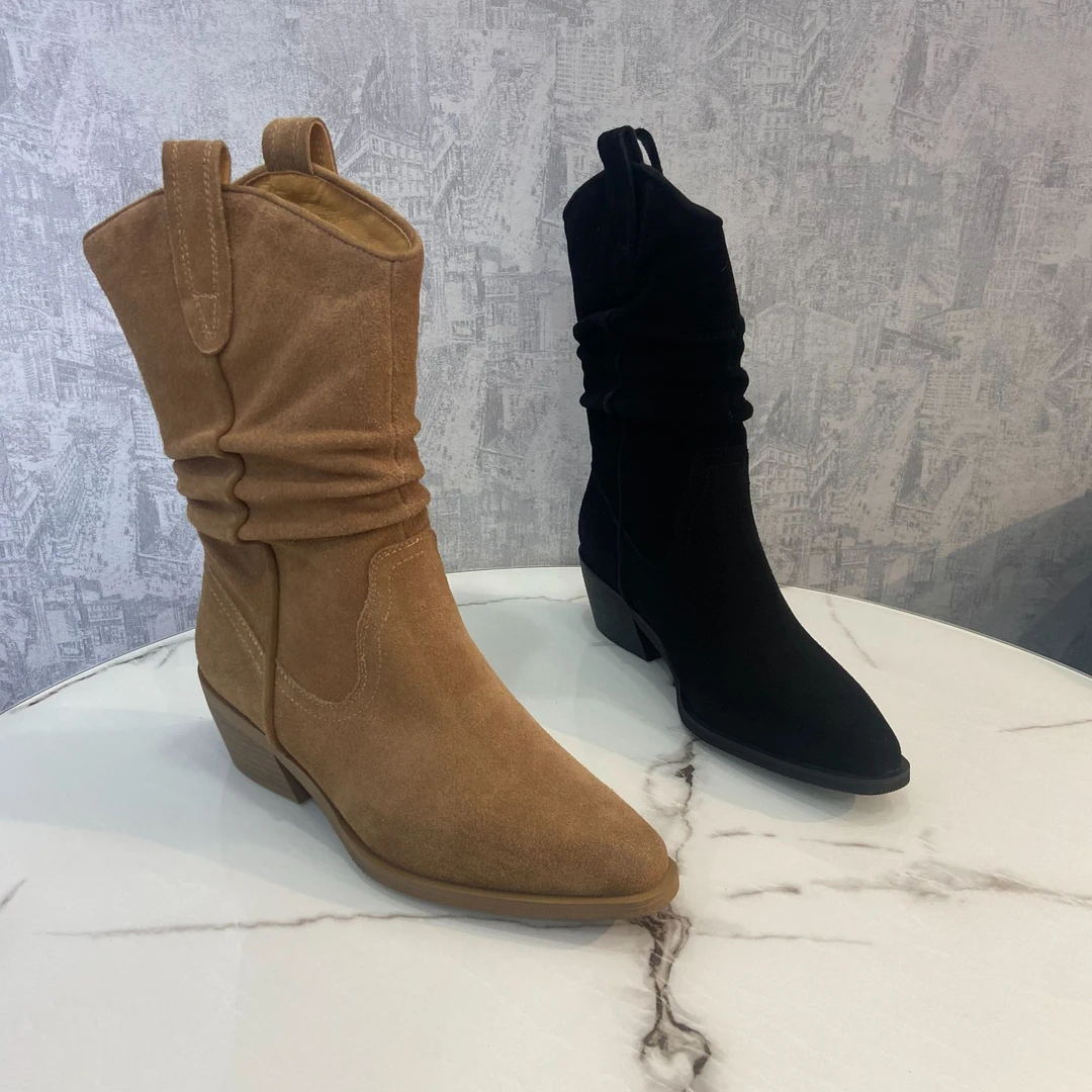 839-1033新款时尚百搭堆堆靴