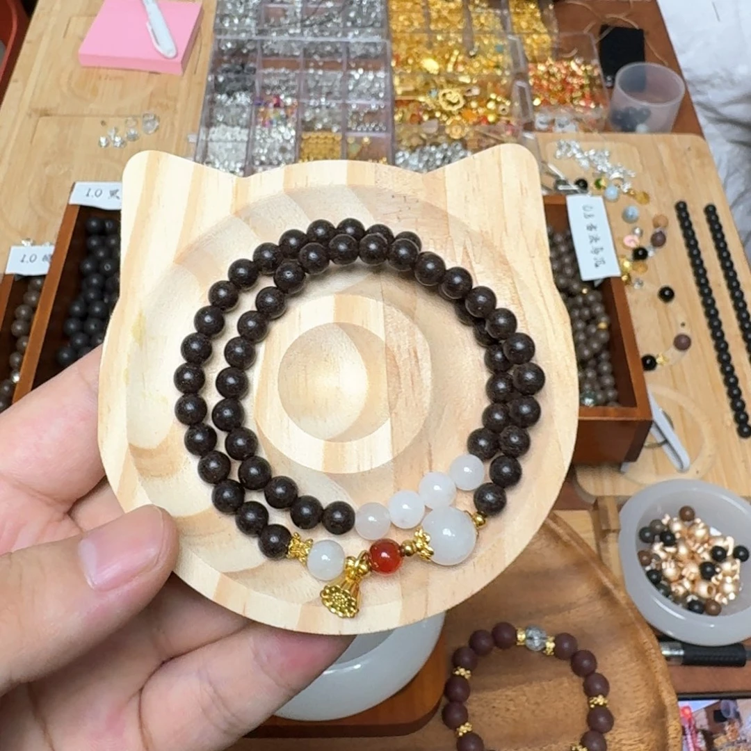 0.6莲池月夜双圈合香珠