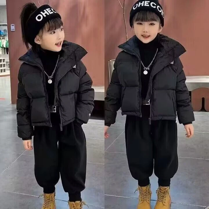 女童羽绒服冬季白鸭绒2025新款洋气儿童冬装外套女大童加厚