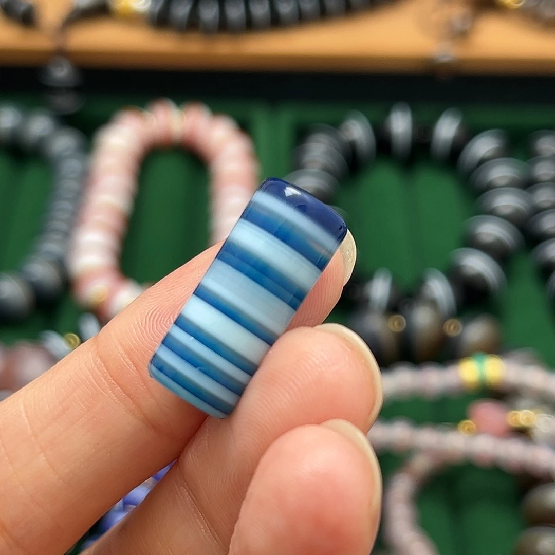 张***）玛瑙/玉髓合金单珠