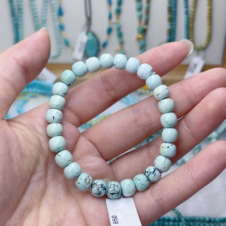 绿松石银S925镶嵌颈饰