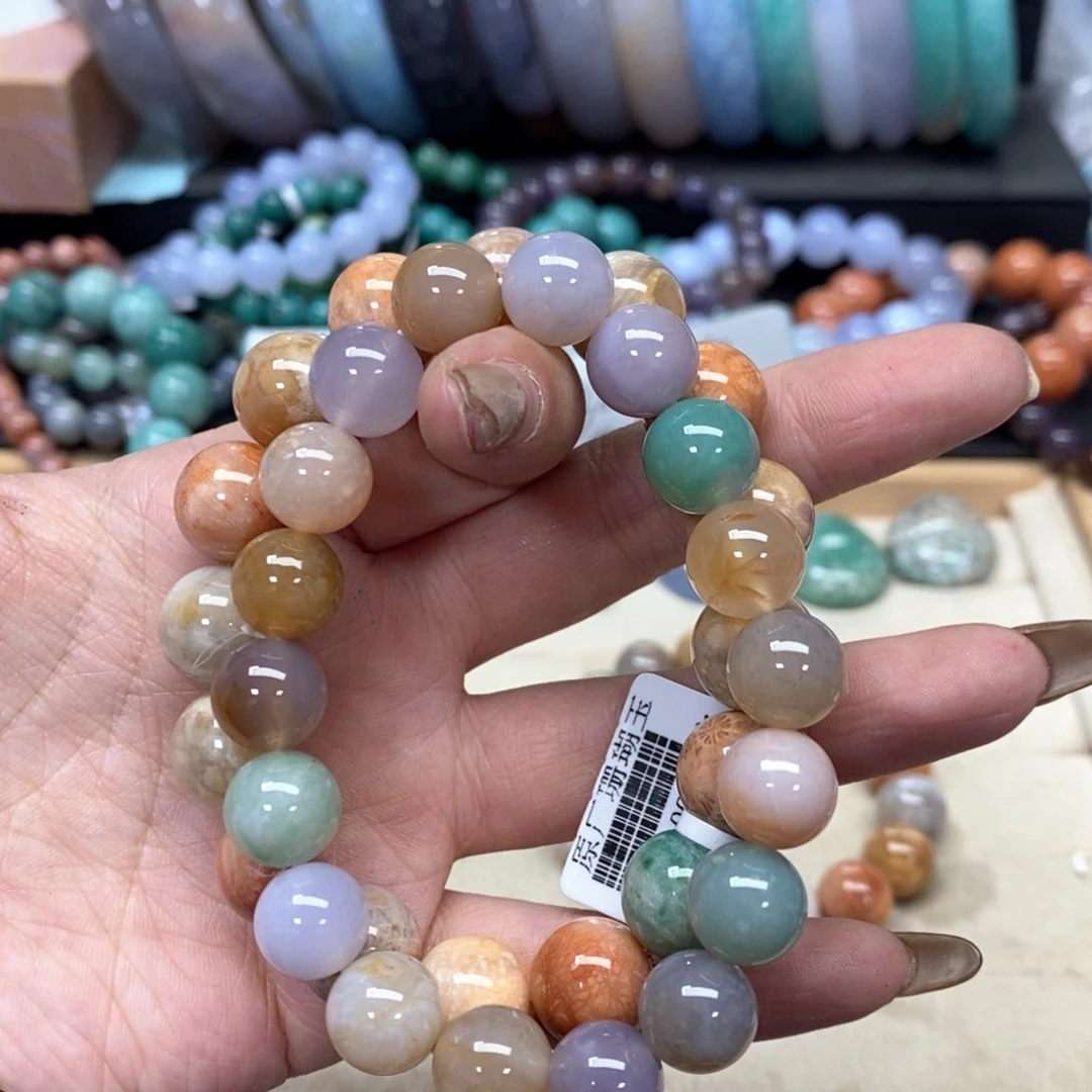 硅化珊瑚（珊瑚玉）手链未镶嵌丁*275