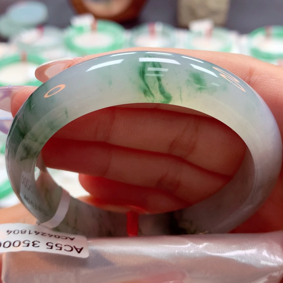 翡翠手镯未镶嵌55正（莫莫26）14号