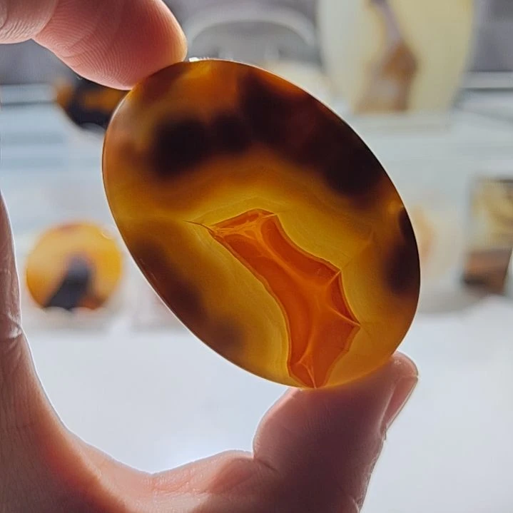 玛瑙/玉髓未镶嵌吊坠(不含链)1号