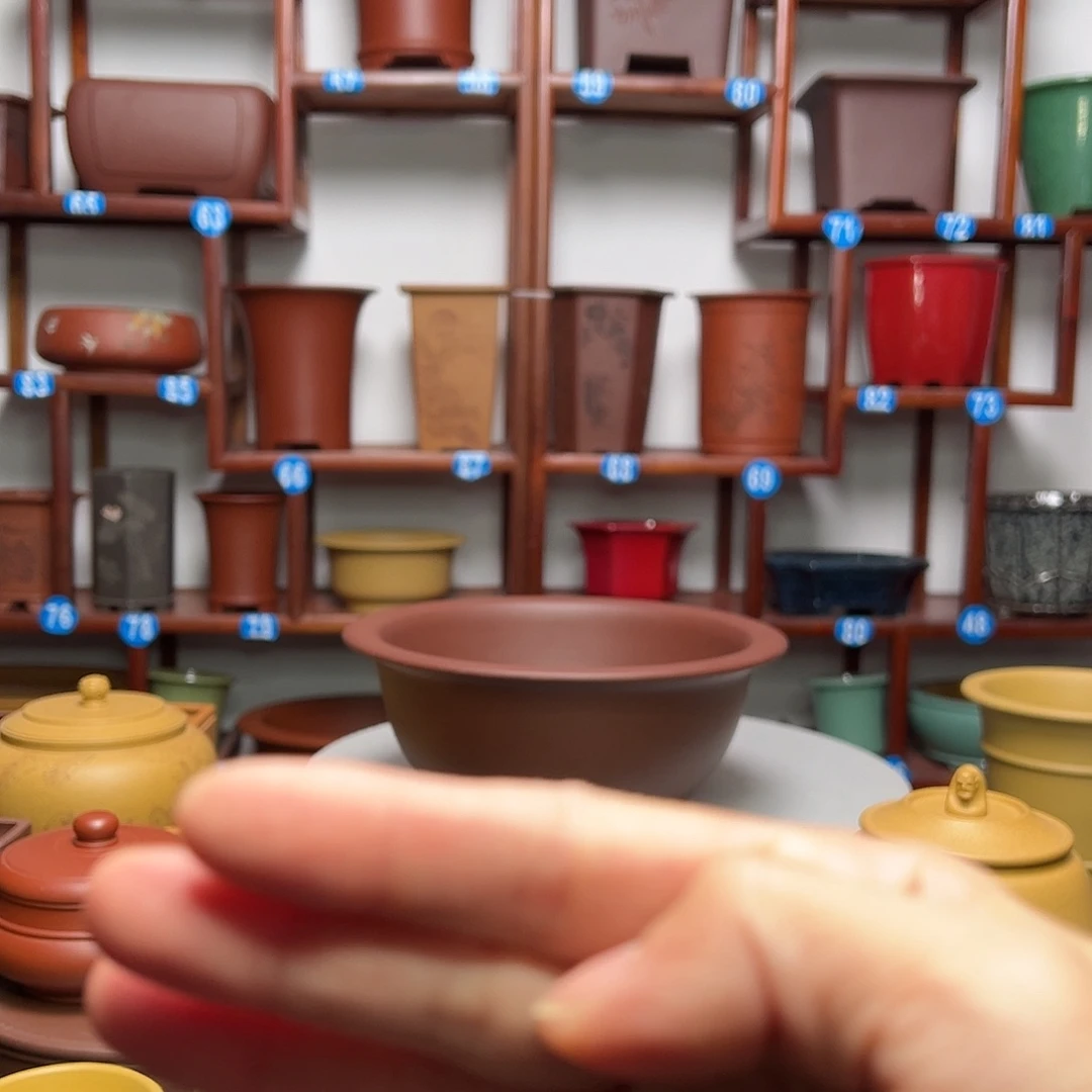 紫砂花盆种****觉圆盆花盆