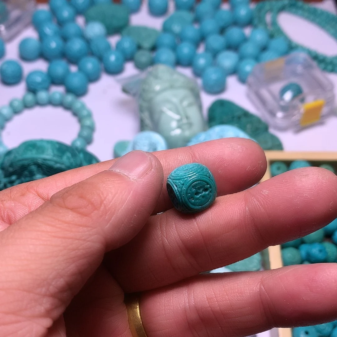 绿松石珠宝奇石未镶嵌秋*