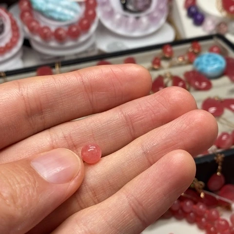未镶嵌菱锰矿（红纹石）手串锋*