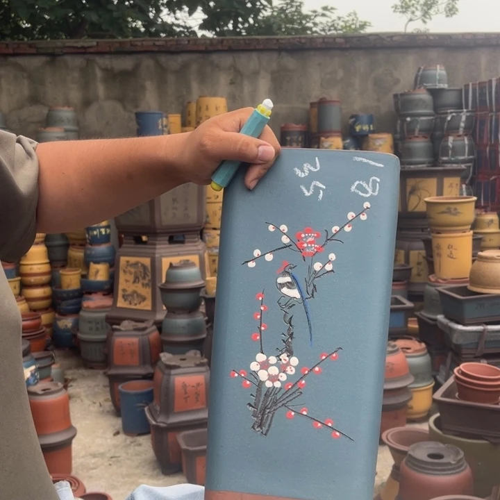 紫砂花盆紫砂花盆盆栽花卉栽培
