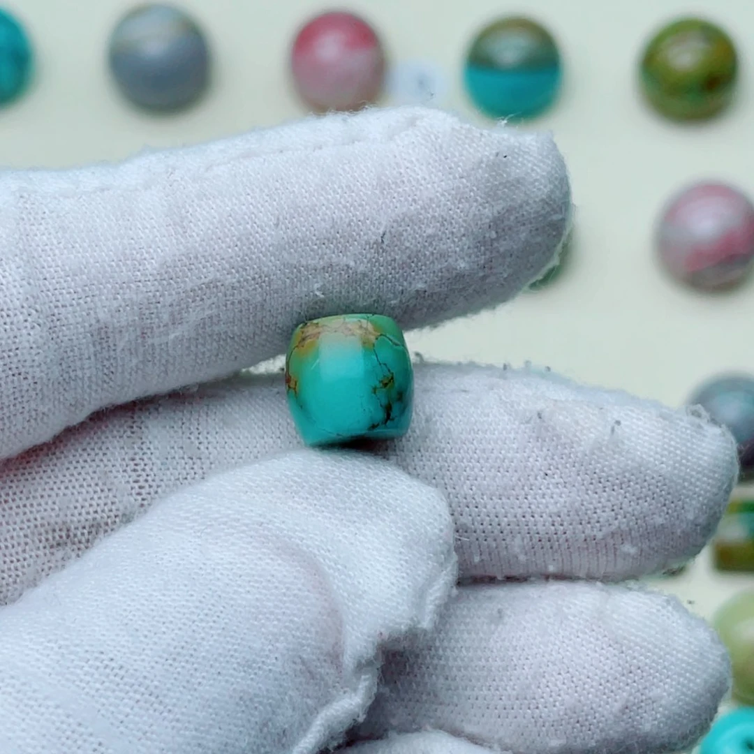 绿松石珠宝奇石未镶嵌小*哥