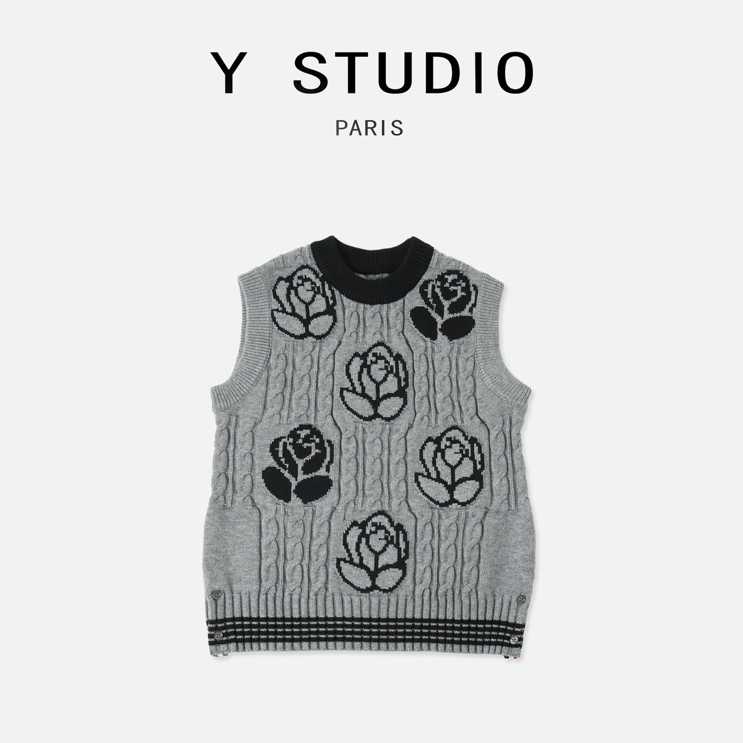 【大妮专属】（玫瑰花）2025冬季限定设计重工款无袖内搭背心马甲