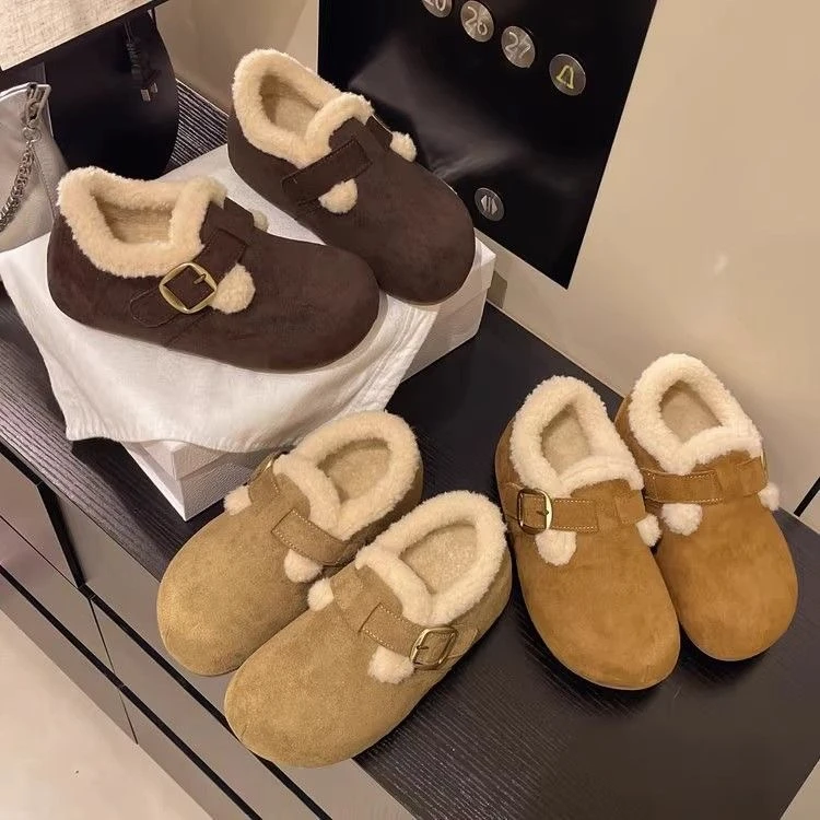 【粉丝专享】新款真皮橡胶底防滑耐磨保暖增高5cm加绒全包8150b