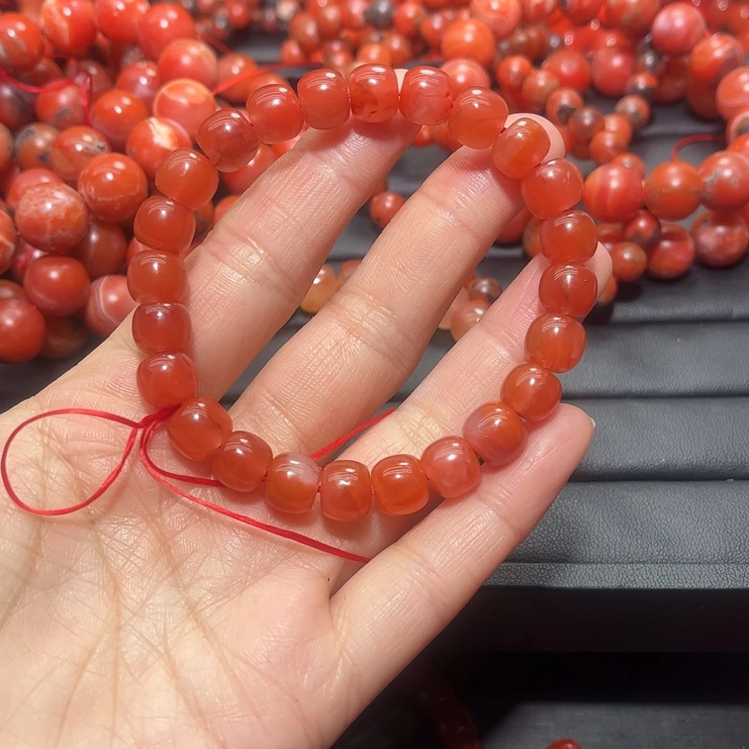 南红玛瑙手链未镶嵌