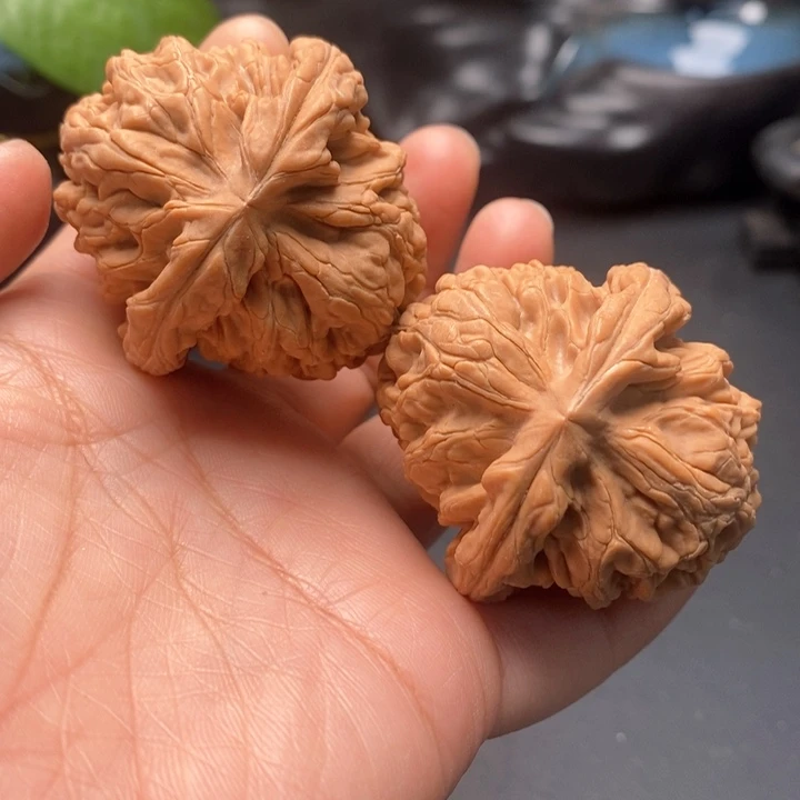 横***仑把件文玩核桃红锦鲤43尺