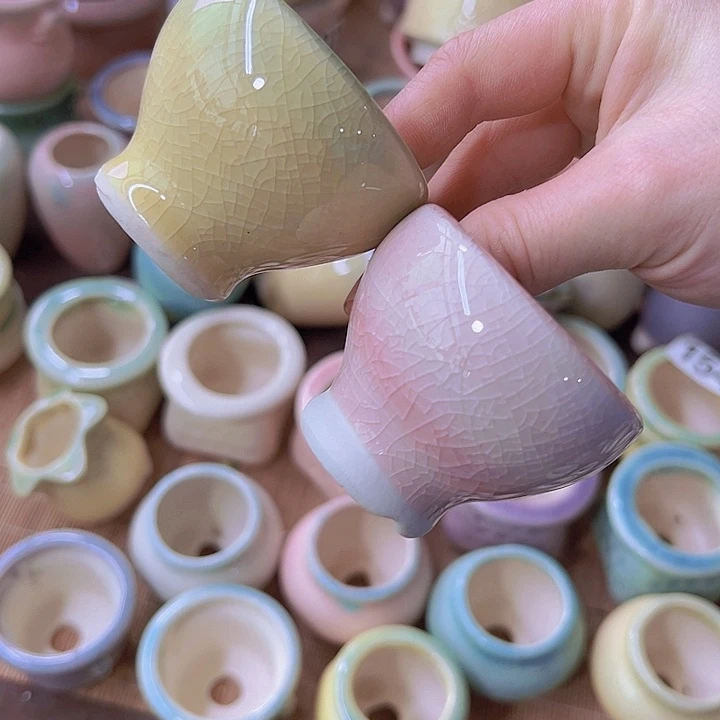 红陶陶瓷花盆当场满12包邮