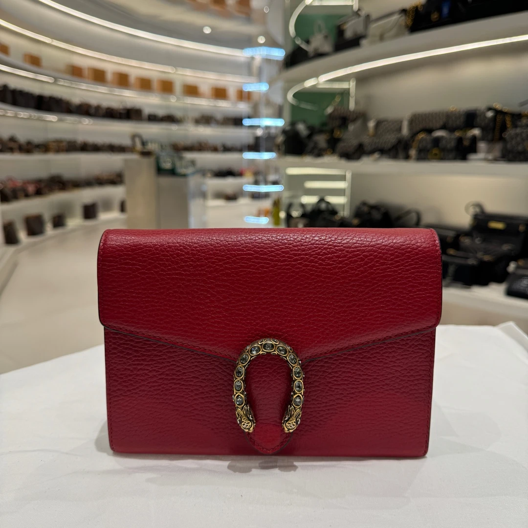 99新 GUCCI/古驰 Gucci Dionysus 链条钱包斜挎单肩  98新