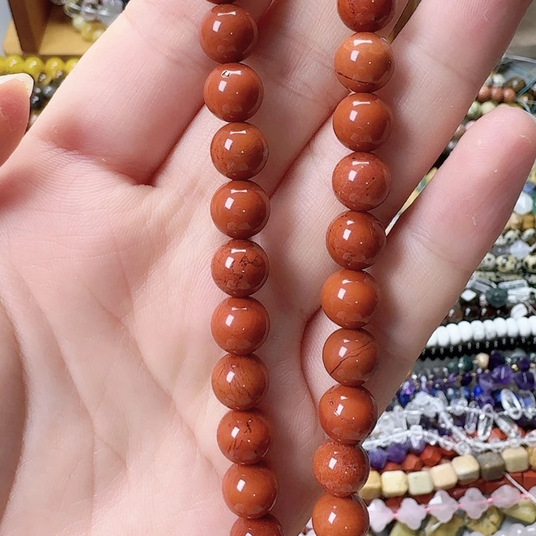 未镶嵌玛瑙/玉髓珠宝半成品卡8红石一条